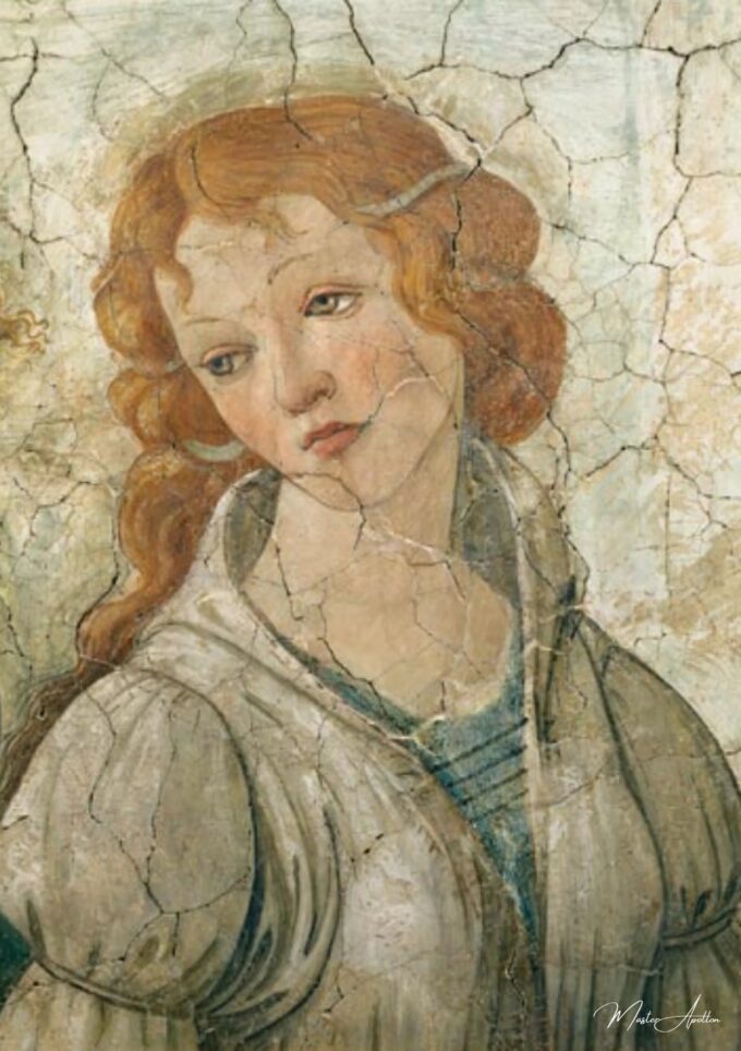 Vénus y las tres Gracias ofreciendo regalos a una joven, detalle de una de las Gracias – Sandro Botticelli Sandro Botticelli 2025-03-15 2