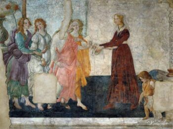 Venus y las tres gracias ofrecen un regalo a una joven – Sandro Botticelli Sandro Botticelli 2025-05-13