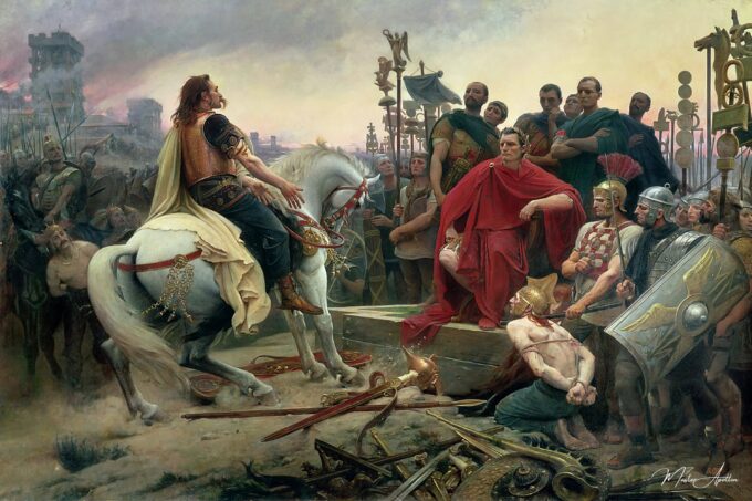 Vercingétorix arroja sus armas a los pies de Julio César – Lionel Royer Lionel Royer 2025-03-16 2