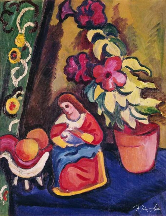 Vida con La Madonne (Petunia y manzanas) – August Macke August Macke 2025-05-14 2