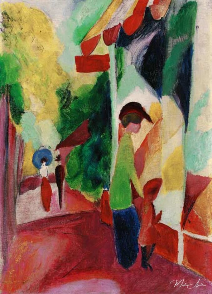 Vitrina de tienda con árboles amarillos – August Macke August Macke 2025-03-23 2
