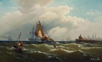 Vista de Paulus Hook (Hook), Nueva Jersey, desde el puerto de Nueva York – Edward Moran Edward Moran 2025-05-11 2