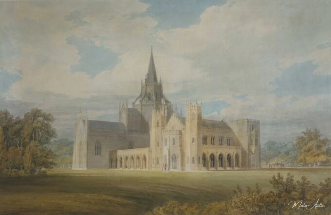 Vista en perspectiva de la abadía de Fonthill desde el suroeste – William Turner William Turner 2025-03-15 2
